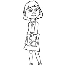 The little Girl and the Little Prince Book coloring page