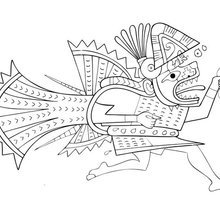 Fox God coloring page