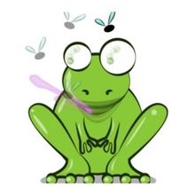 Paper Animation: Frog cartoon