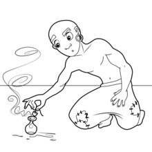 The Genie Potion coloring page
