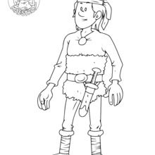 Explorer Peter coloring page