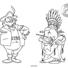 History of the Americas 1 coloring page