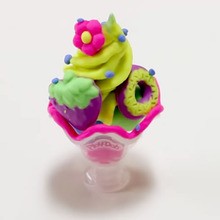 Ice Cream Sundae Plasticine craft for kids