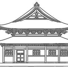 Japanese Castle coloring page