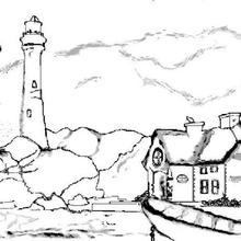 Lighthouse coloring page
