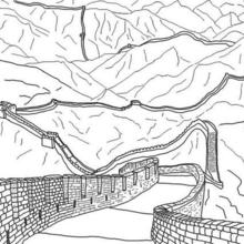 Wall of China coloring page