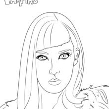 Catalina from Chica Vampiro coloring page