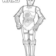 C3PO - Star Wars coloring page