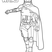 Capitain Phasma - Star Wars coloring page