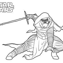 Kylo Ren - Star Wars coloring page