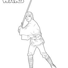 Luke Skywalker coloring page