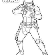 Stormtrooper from Episode 7 coloring page