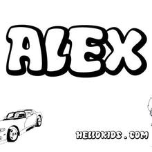 Alex coloring page