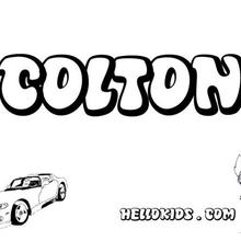 Colton coloring page