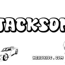 Jackson coloring page