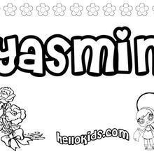 Yasmin coloring page