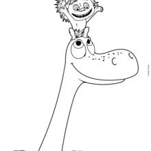 Spot and Arlo coloring page
