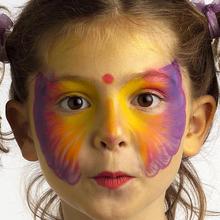 COLORFULL BUTTERFLY face painting