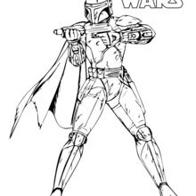 boba fett coloring page