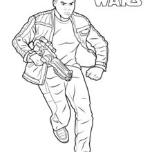 Finn - The Force Awakens coloring page