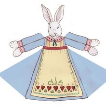 Mother Bunny Paper Toy