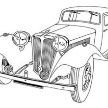 Car with front-wheel drive coloring page