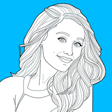 ARIANA GRANDE coloring pages