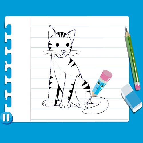 How to draw a Cat