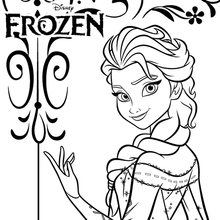 Vertolking Discreet Zeg opzij Elsa coloring pages - Hellokids.com