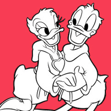 Fantasia Donald Duck coloring page