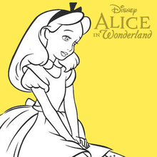Alice in Wonderland 15 coloring page