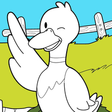 Lucky Duck coloring page