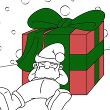 Santa Takes a Nap coloring page
