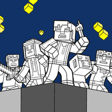 Minecraft coloring page - Explore the world