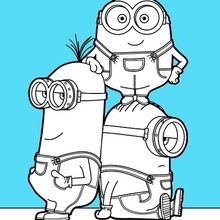 Minions coloring page coloring page