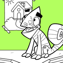 Carl the Chameleon coloring page
