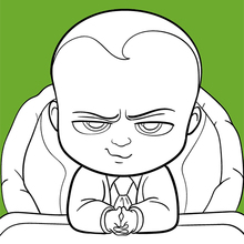 Boss Baby coloring page