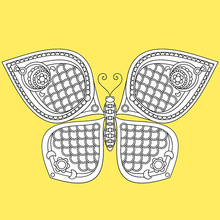 Butterfly Mandala worksheet