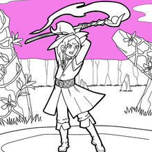 Child Mage coloring page