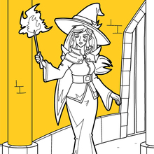 Light mage coloring page