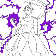 Female Villain coloring page