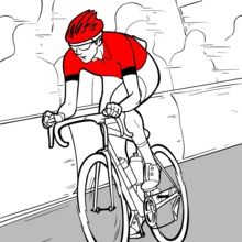 Tour de France coloring page