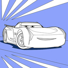 Cars 3: Jackson Storm coloring page