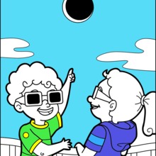 Eclipse coloring page