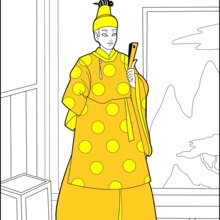 Japanese Princes coloring page