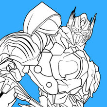 Transformers Optimus Prime coloring page