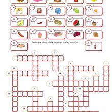 Food Crossword School Lesson