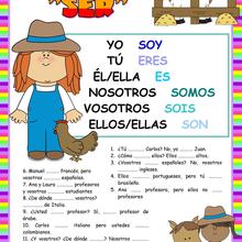 Conjugate the verb to Be School Lesson