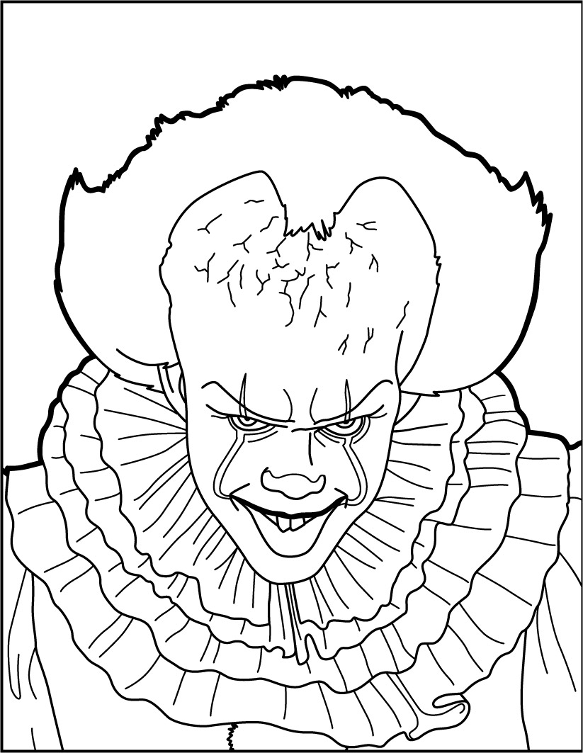 It The Clown Coloring Pages 8