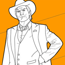 Agent Champagne coloring page